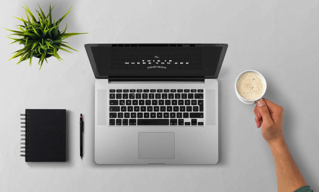clean contact form on laptop, clear next step